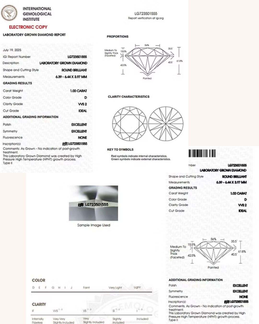 certificazione diamante lab-grown