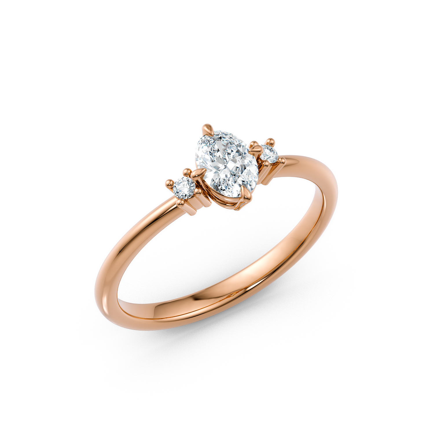 Anello di fidanzamento solitario Chloe in oro etico 18k 750 fair mined diamanti etici diamanti da laboratorio diamanti lab grown - Fàbera Jewelry Firenze