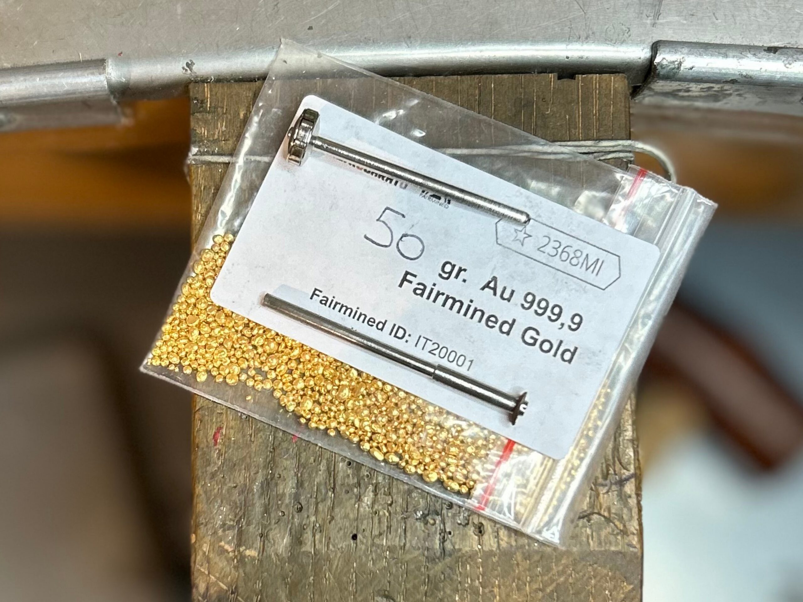 Copertina oro Fairmined menù
