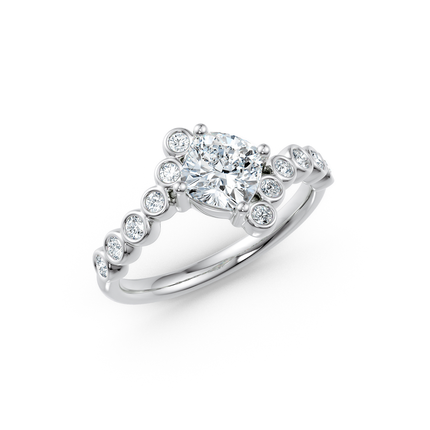 Anello di fidanzamento solitario Eva oro fairmined etico 18k 750 diamanti lab grown diamanti da laboratorio Fàbera Jewelry