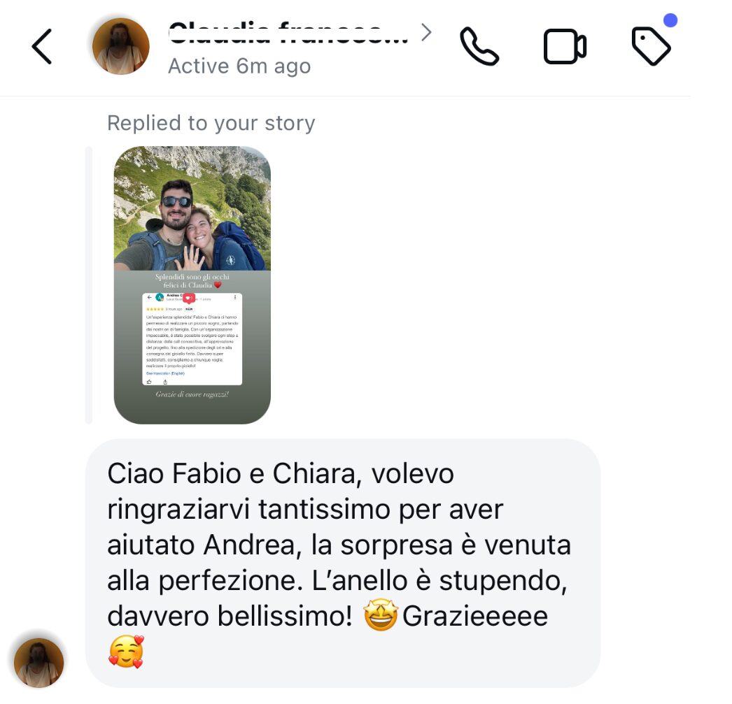 Recensioni Fàbera Jewelry su gioielli etici in oro Fairmined 18k e diamanti lab grown